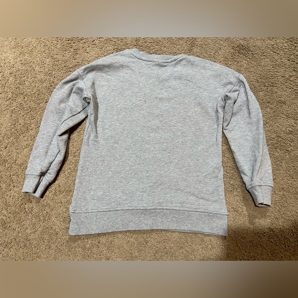 Hanna Andersson Easy Art Sweatshirt Girls Sz 130Cm US 8 Gray Embroidered Floral - Picture 8 of 8